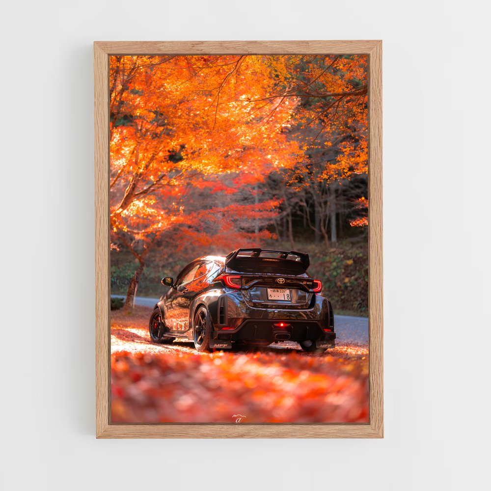 Poster Yaris Automnal – affiche Toyota (vue 4)